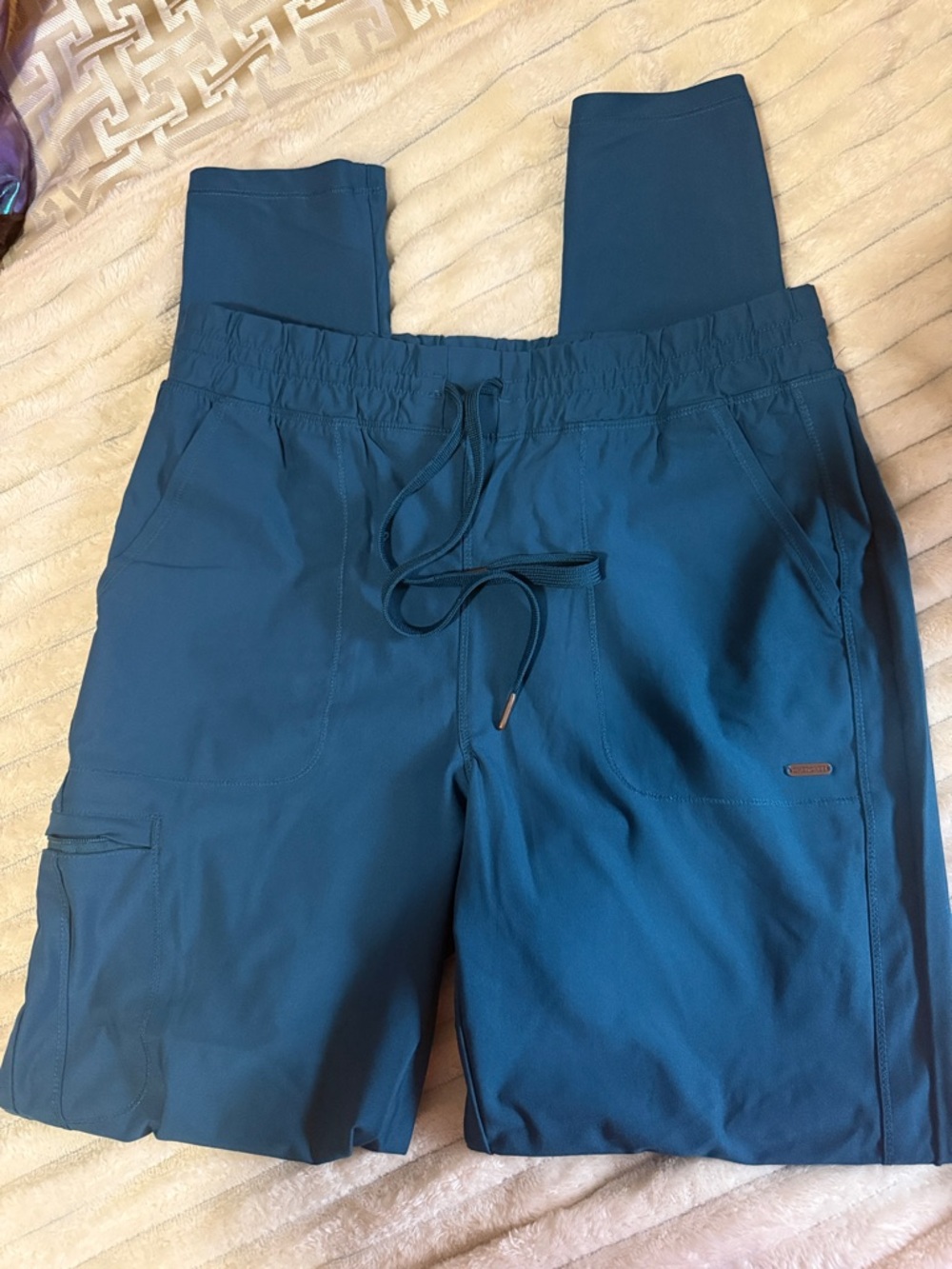 Cherokee Teal Blue Jogger Sweatpants